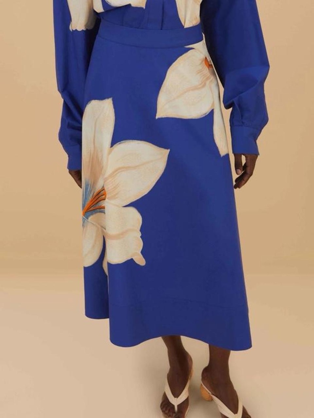 NWT FARM RIO Blue Flower Skirt - Picture 2 of 6